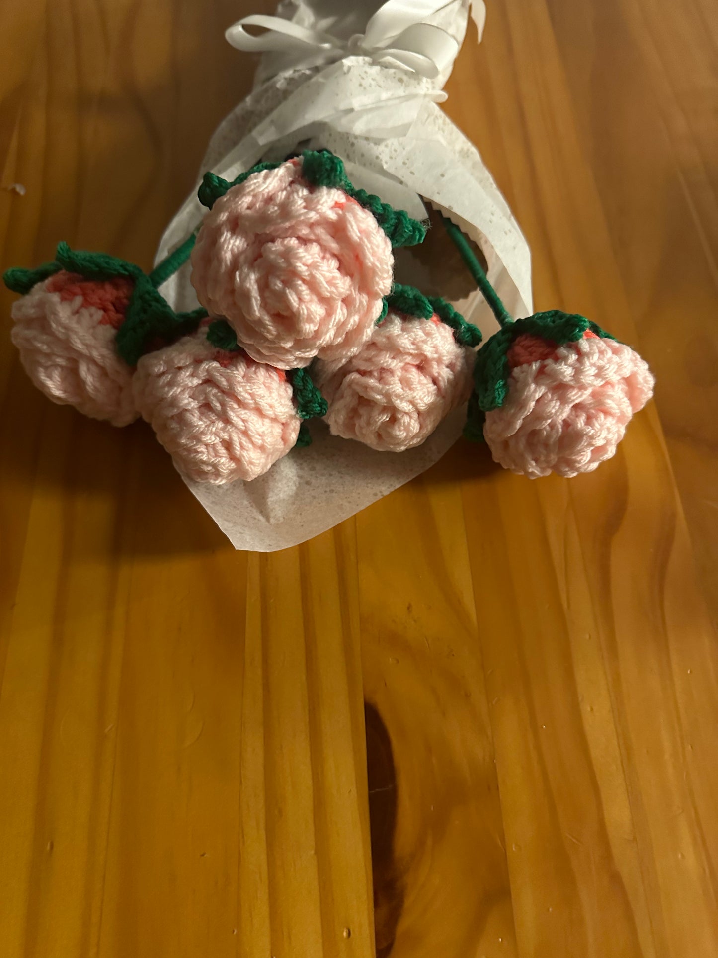 Handcrafted Crocheted Rose Bouquet 💐